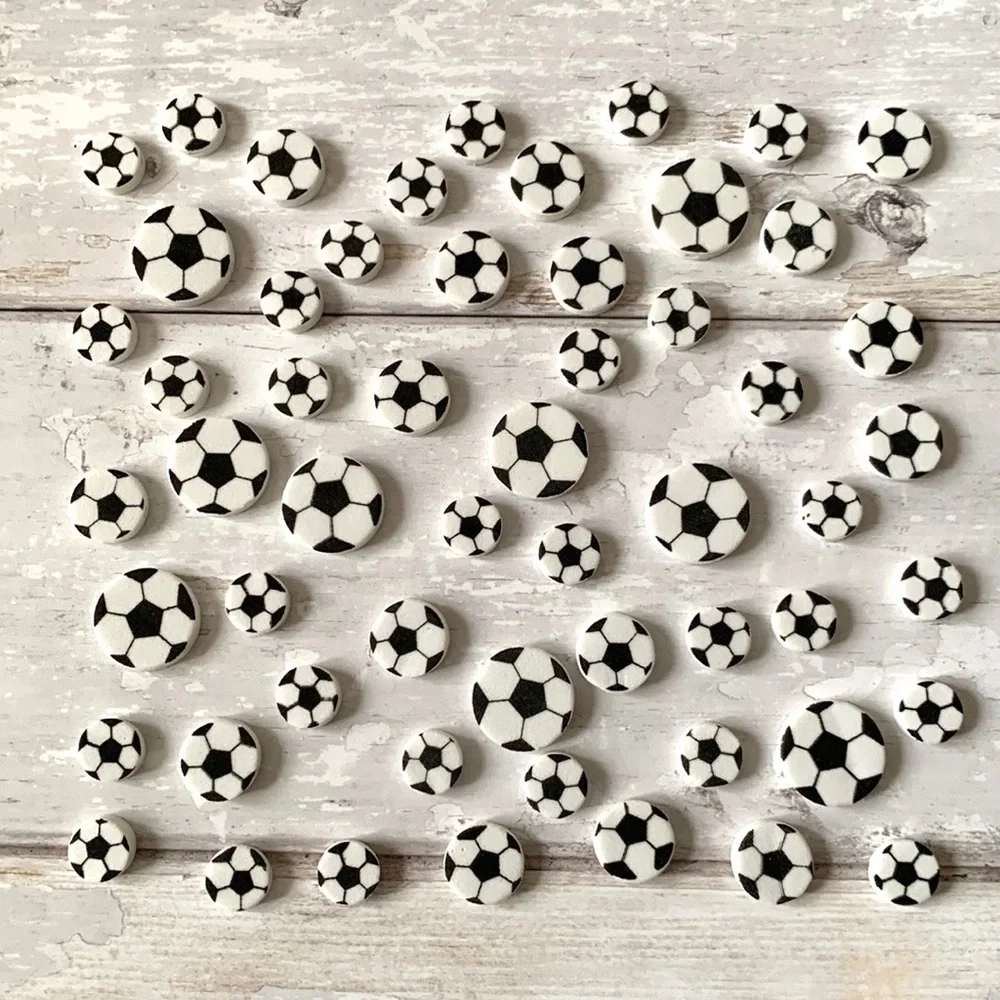 Fun Foam Soccer Ball Craft Supplies Pieces (50 pc) Sports Beads Scrapbooks